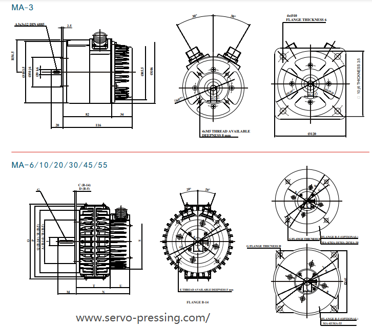 盤式交流伺服電機(jī) MA系列